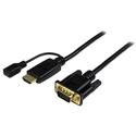 StarTech HD2VGAMM6 HDMI to VGA Active Converter Cable - 1920x1200 / 1080p - 6 Feet