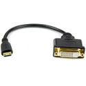 Photo of StarTech HDCDVIMF8IN 8in Mini HDMI male to DVI-D female cable adapter