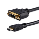 Startech HDDVIMF8IN HDMI Male to DVI-D Female Adapter Cable - 8 Inch