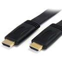 StarTech HDMIMM25FL Flat High Speed HDMI Cable with Ethernet - Ultra HD 4k x 2k HDMI Cable - HDMI to HDMI M/M - 25 Foot