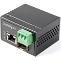 Startech PoE+ Industrial Fiber to Ethernet Media Converter 30W/SFP to RJ45 - SM/MM Fiber to Copper Gigabit Ethernet
