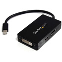 StarTech MDP2DPDVHD Travel A/V Adapter - 3-in-1 Mini DisplayPort to DisplayPort DVI or HDMI Converter