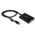 StarTech MDP2DVID2 Mini DP to Dual-Link DVI Adapter - USB Powered - Black