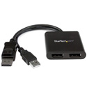 StarTech MSTDP122DP MST Hub - DisplayPort to 2-Port DisplayPort