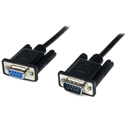 Startech MXT1001MBK 1M Black Straight Through DB9 RS232 Serial Cable - Male/Female