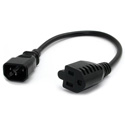 Photo of StarTech PAC100 Computer Power Cord - IEC 320 EN 60320 C14 to NEMA 5-15R - 1 Foot