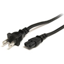 StarTech PXT101NB10 10 Foot Standard Laptop Power Cord - NEMA 1-15P to C7