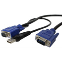 Startech SVECONUS15 15 Ft. 2-in-1 Ultra Thin USB KVM Cable