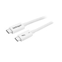 StarTech TBLT34MM50CW Thunderbolt 3 Cable 40Gbps 0.5m USB and Display Port Compatible