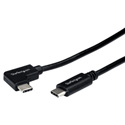 Photo of Startech USB2CC1MR Right-Angle USB-C Cable - M/M - 1 m (3 ft.) - USB 2.0