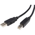 Photo of StarTech USB2HAB3 USB 2.0 Certified A to B Cable - Male to Male - 3 Feet