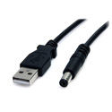 Photo of StarTech USB2TYPEM2M 2m USB to Type M Barrel Cable - USB to 5.5mm 5V DC Cable
