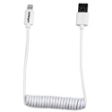 Photo of Startech USBCLT60CMW Coiled Lighting to USB Cable - 2ft White
