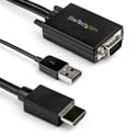 Photo of StarTech VGA2HDMM2M VGA to HDMI Converter Cable with USB Audio Support & Power - 6.56 Foot