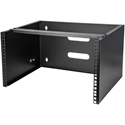 StarTech WALLMOUNT6 6RU Wall Mount Network Rack - 14 Inch Deep - with 19in Patch Panel Bracket - 44lb Capacity - Black