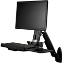 Photo of StarTech WALLSTS1 Wall Mount Workstation with Articulating Full Motion Standing Desk