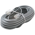 Steren 304-025SL 25 Ft. 4C Telephone Line Cord Silver