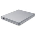 LaCie STHG2000400 Mobile External Hard Drive - USB-C/USB 3.0 - 2TB - Moon Silver
