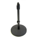 Connect Mic Stand  7in Round Base & 15-24 in Height Black