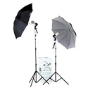 Smith-Victor KF2U 2-Light 90 Watt-Second Thrifty Umbrella Flash Kit