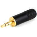 Switchcraft 35HDBNS 3.5MM Stereo Plug - Tin Finger Black Handle .175in