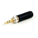 Photo of Switchcraft 35HDLBAUS 3.5MM Locking Stereo Plug - Black Handle Gold Plug .175 Cable Opening