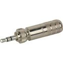 Switchcraft 35HDLNN 3.5mm Locking Stereo Plug - Nickel Handle Tin plug