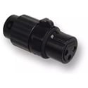 Switchcraft AAA3FBLP Low Profile 3 Position Female XLR Connector - Black