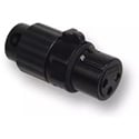 Photo of Switchcraft AAA3FBLP Low Profile 3 Position Female XLR Connector - Black