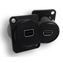 Photo of Switchcraft EHMDP2 EH Series Mini Displayport To Mini Displayport Feed-Thru Connector - Black Plastic Housing