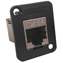 Photo of Switchcraft EHRJ45P6AS EH Series RJ45 Cat 6A Feedthru Inline Adapter - Shielded