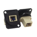 Switchcraft EHSC2M Multi-mode SC Fiber Optic Chassis Mount Feed-Thru - Black