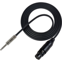 Switchcraft by Sescom SWC-ADAPXJSZ001 Balanced Microphone Cable - 3 Pin XLR Female to 1/4-Inch TRS Male - 1 Foot