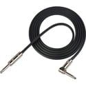 Switchcraft by Sescom SWC-GCSSRA003 Unbalanced Guitar Cable - 1/4-Inch Male to 1/4-Inch Right Angle Male - 3 Foot