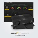 SurgeX SX-DPP-102 DisplayPak+ Wi-Fi and Advanced IP Control 2x Outlet PDU with Switchable Receptacles for Tight Spaces