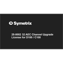 Photo of Symetrix Cognio 25-0002 32 AEC Channel Upgrade License for D100 / C100 - Download