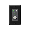 Symetrix ARC-K1E ARC Remote with Rotary Encoder - 2-Buttons - LED Meter - Decora Single Gang - Black