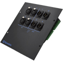 Symetrix xIO STAGE 4X4 Dante I/O Endpoint - 4 Mic/Line In - 4 Line Out - PoE - 8 x 8 x4 Inch NEMA