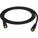 Laird T1505-BB-10-BK Belden 1505A RG59 w/ Trompeter UPL2000 Black & Gold HD-BNC Cable - 10 Foot Black