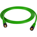 Photo of Laird T1505-BB-10-GN Belden 1505A RG59 w/ Trompeter UPL2000 Black & Gold HD-BNC Cable - 10 Foot Green