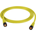 Photo of Laird T1505-BB-25-YW Belden 1505A RG59 w/ Trompeter UPL2000 Black & Gold HD-BNC Cable - 25 Foot Yellow