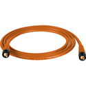 Photo of Laird T1694-B-B-10-OE Belden 1694A RG6 w/ Trompeter UPL2000 Black & Gold 3G-SDI BNC Cable - 10 Foot Orange