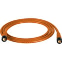 Photo of Laird T1694-B-B-25-OE Belden 1694A RG6 w/ Trompeter UPL2000 Black & Gold 3G-SDI BNC Cable - 25 Foot Orange