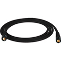 Laird T1694-B-B-50-BK Belden 1694A RG6 w/ Trompeter UPL2000 Black & Gold 3G-SDI BNC Cable - 50 Foot Black