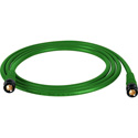 Photo of Laird Belden 1694A RG6 w/ Trompeter UPL2000 Black & Gold 3G-SDI BNC Cable - 75 Foot Green