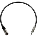 Photo of Connectronics Premium Quality TA3M 3-Pin Mini XLR Male to 3.5mm Mini TRS Male Audio Cable - 1 Foot