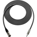 Photo of Connectronics Premium Quality TA3M 3-Pin Mini XLR Male to 3.5mm Mini TRS Male Audio Cable - 2 Foot