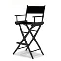 Photo of Tall Directors Chair - Black Frame / Black Canvas