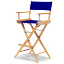 Photo of Telescope Casual Furniture TCL-1-NW-13C Tall Directors Chair - Natural Frame/Navy Canvas