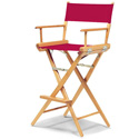 Photo of Telescope Casual Furniture TCL-1-NW-1C Tall Directors Chair - Natural Frame/Red Canvas